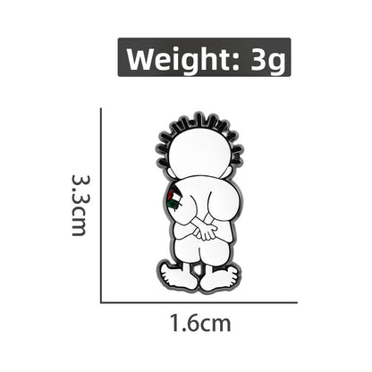 Freedom And Peace Medal Cartoon Palestinian Children Badge Backpack Decoration Pin Brooch Zinc Alloy Lapel Pin