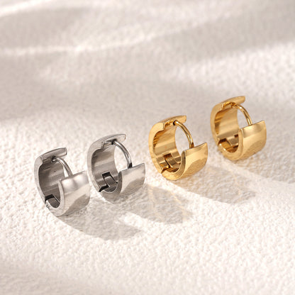 Sweet Earrings For Women Made Of 302 Stainless Steel In Elegant Golden Color