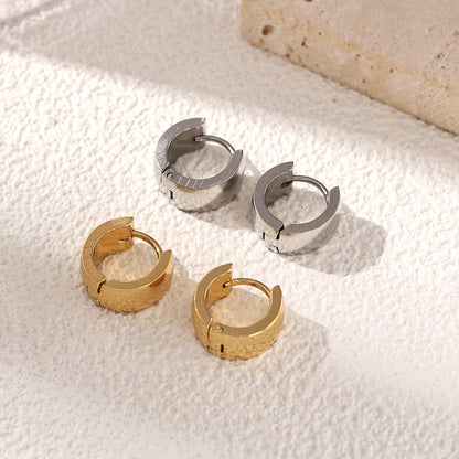 Sweet Earrings For Women Made Of 302 Stainless Steel In Elegant Golden Color