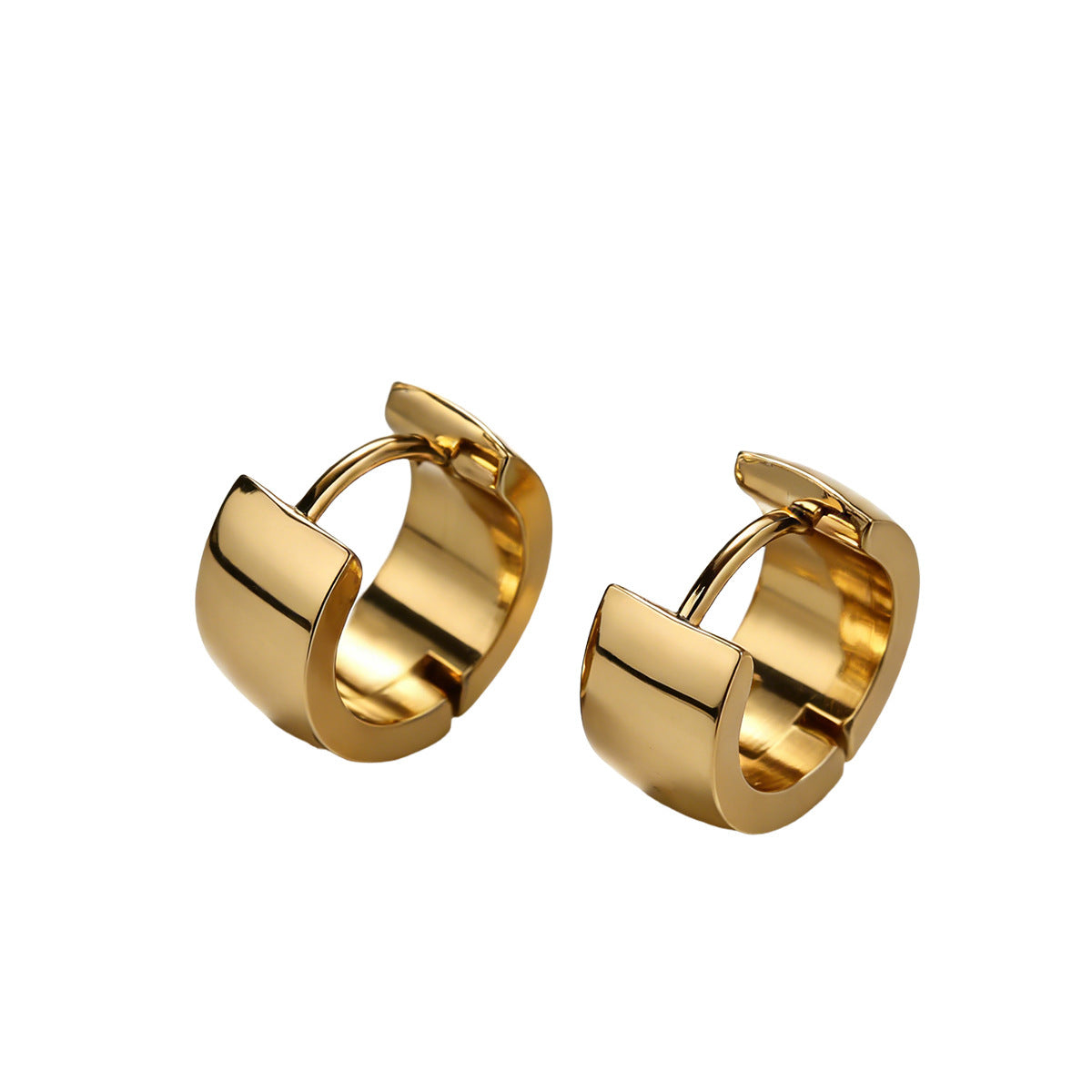 Sweet Earrings For Women Made Of 302 Stainless Steel In Elegant Golden Color