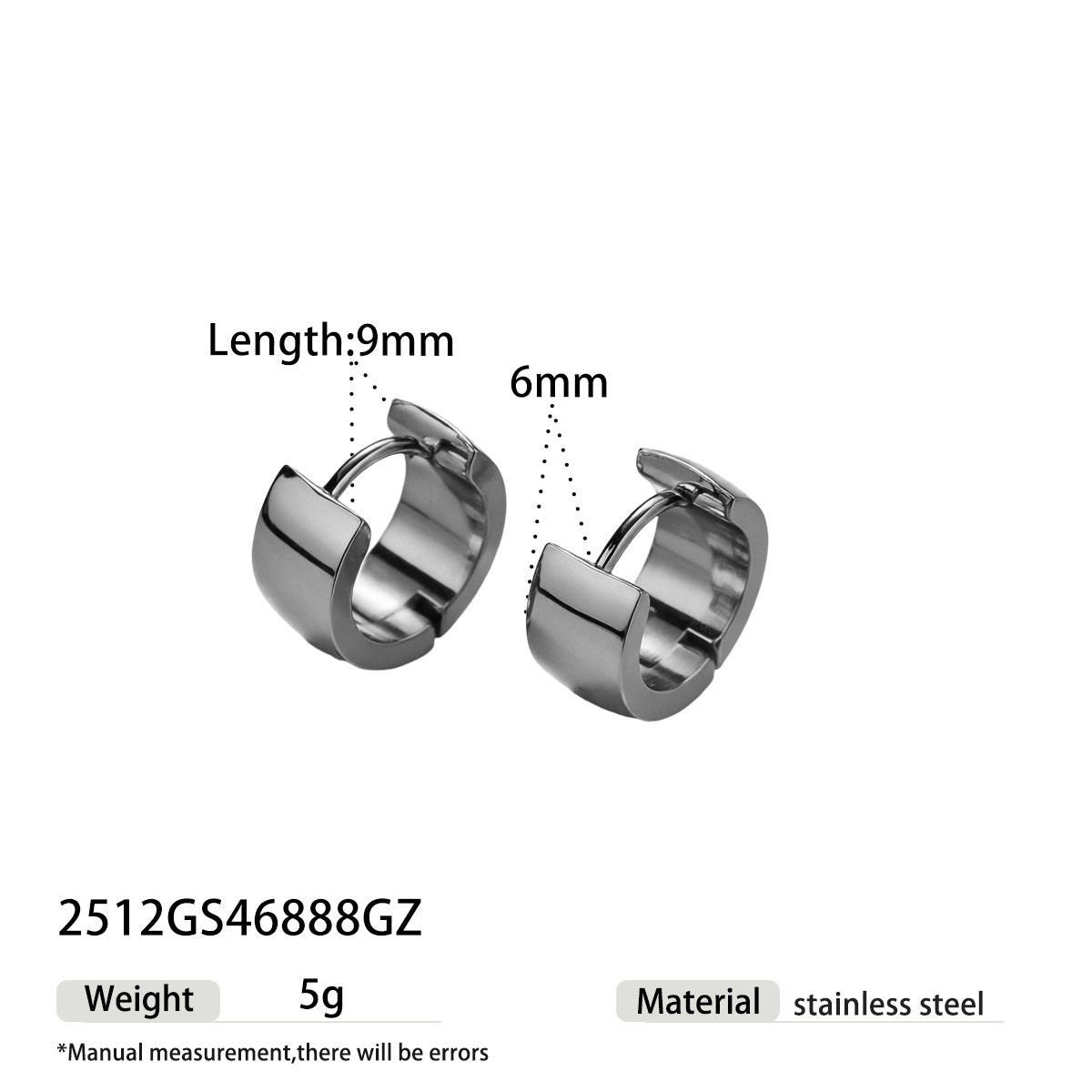 Sweet Earrings For Women Made Of 302 Stainless Steel In Elegant Golden Color