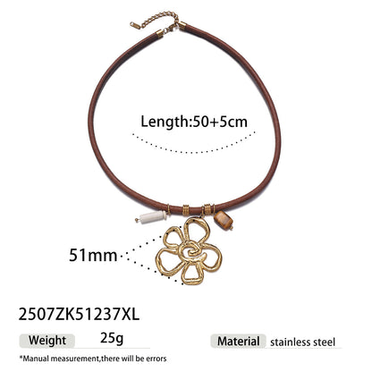 Flowers Pendant Necklace For Elegant Style