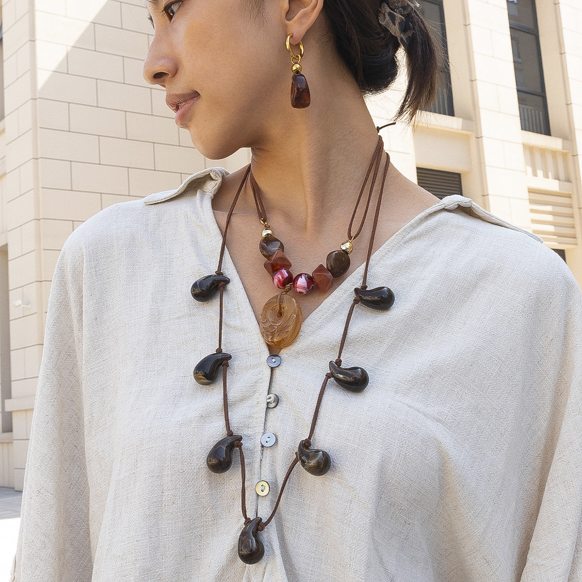 For Necklace In Steel Color, Stylish And Durable Accessory For Everyday Wear