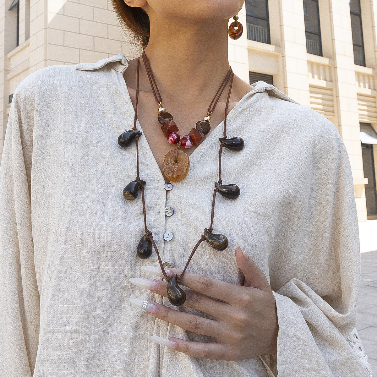 For Necklace In Steel Color, Stylish And Durable Accessory For Everyday Wear
