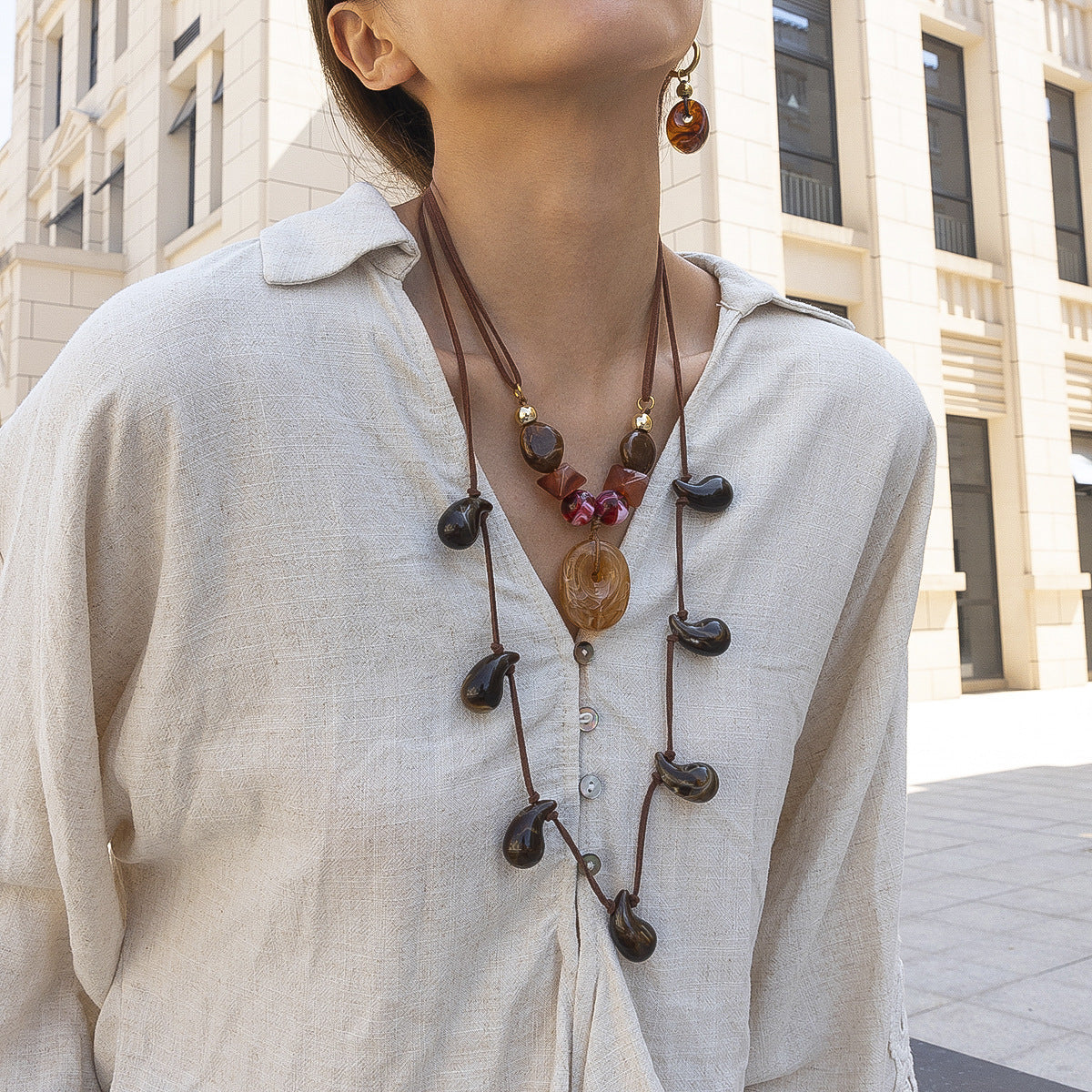 For Necklace In Steel Color, Stylish And Durable Accessory For Everyday Wear