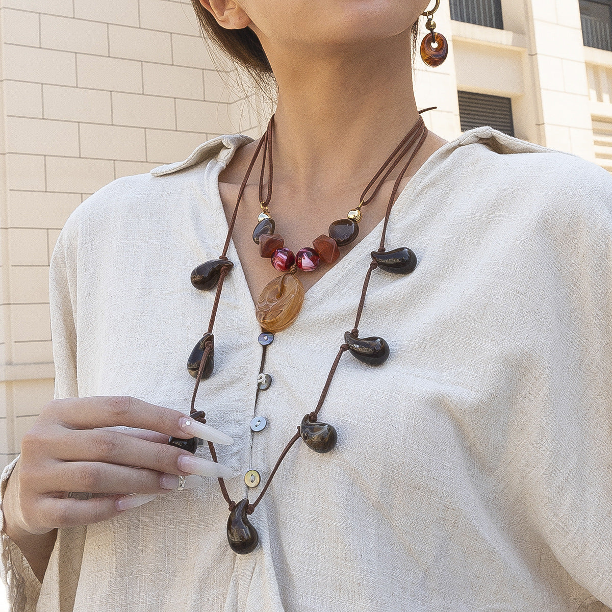 For Necklace In Steel Color, Stylish And Durable Accessory For Everyday Wear