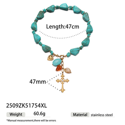 For Irregular Necklace In Steel Color Featuring Unique Design