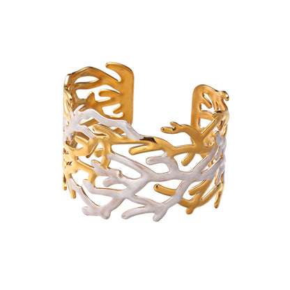 For Shell Bangle In Marine Style Made Of Durable 304 Stainless Steel