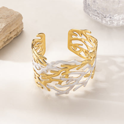 For Shell Bangle In Marine Style Made Of Durable 304 Stainless Steel