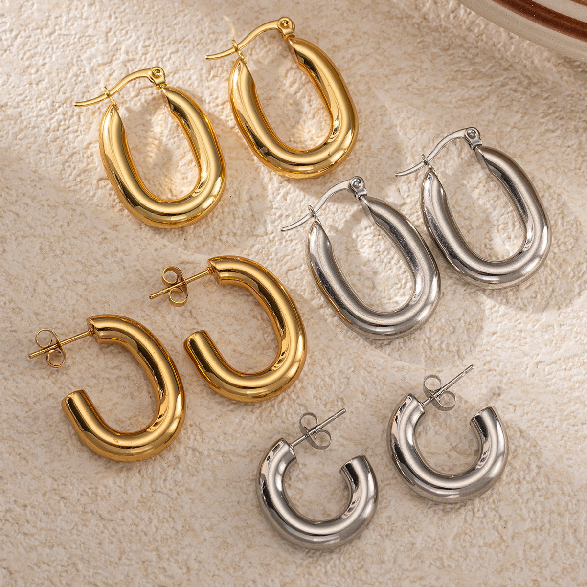 Pastoral Style Titanium Steel Necklace For Everyday Wear In Steel Color