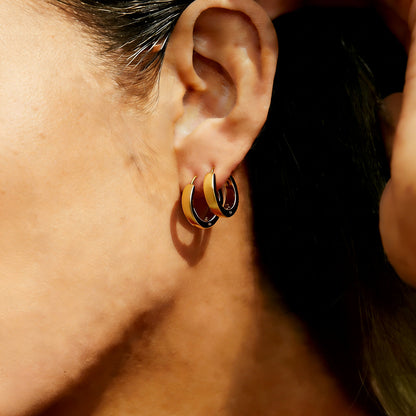 Geometric Earrings For Women Made Of Durable 304 Stainless Steel Featuring Elegant Golden Finish