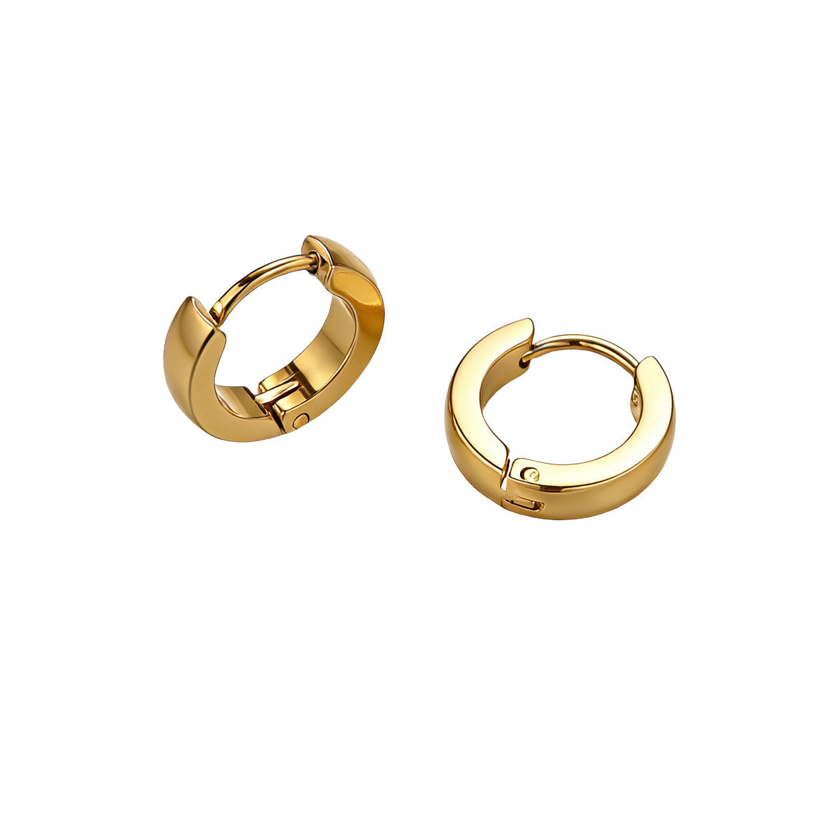 Geometric Earrings For Women Made Of Durable 304 Stainless Steel Featuring Elegant Golden Finish