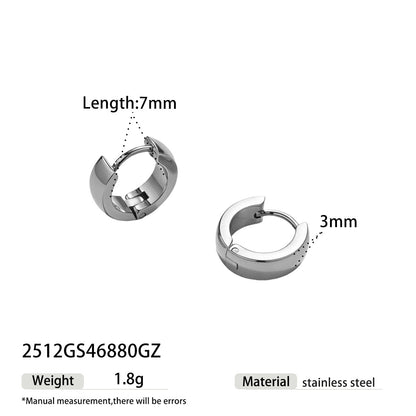 Geometric Earrings For Women Made Of Durable 304 Stainless Steel Featuring Elegant Golden Finish