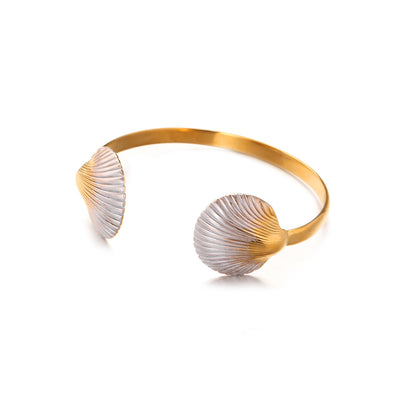 For Shell Bangle In Marine Style Made Of Durable 304 Stainless Steel