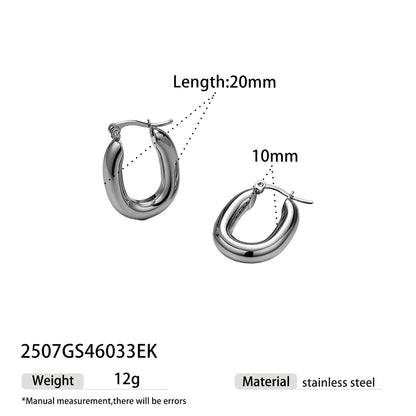 Pastoral Style Titanium Steel Necklace For Everyday Wear In Steel Color
