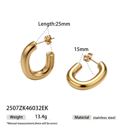 Pastoral Style Titanium Steel Necklace For Everyday Wear In Steel Color