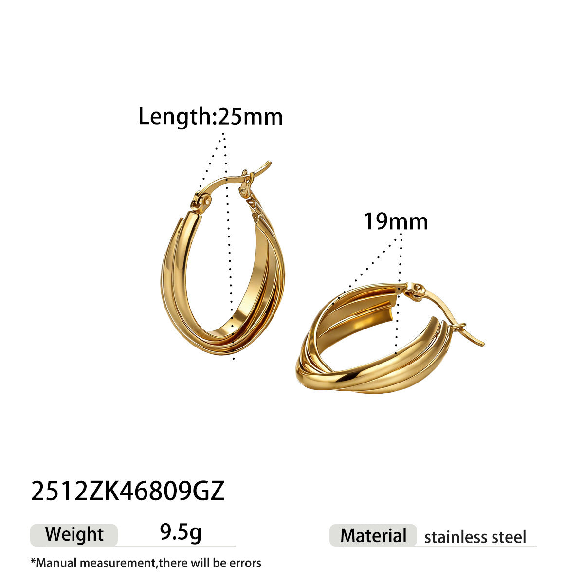 Sweet Circle Stud Earrings For Women In Steel Color, Made Of Durable 304 Stainless Steel