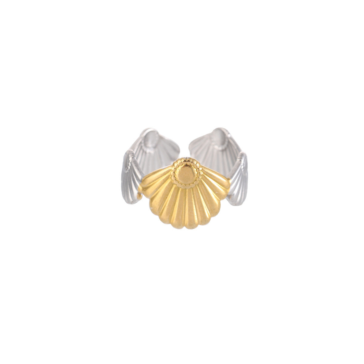 Ocean-Inspired Asymmetrical Ring For Unique Style, Available In Multicolor, 1 Piece