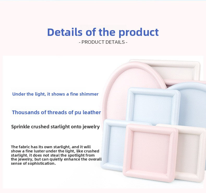 Solid Color Grey PU Jewelry Box, 1 Piece, Elegant And Durable Jewelry Packaging
