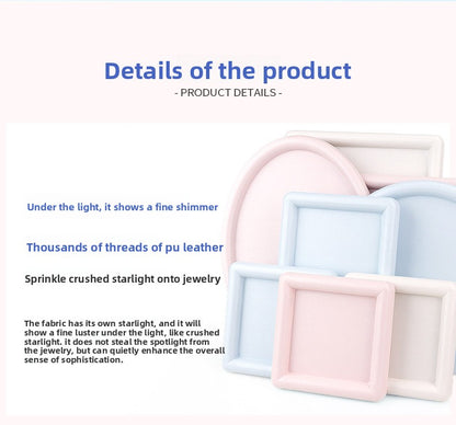 Solid Color Grey PU Jewelry Box, 1 Piece, Elegant And Durable Jewelry Packaging