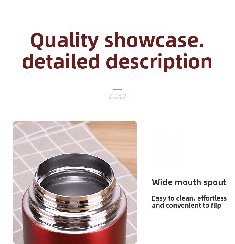 Thermos Cup Made Of Durable 304 Stainless Steel For Kitchen And Drinking Use