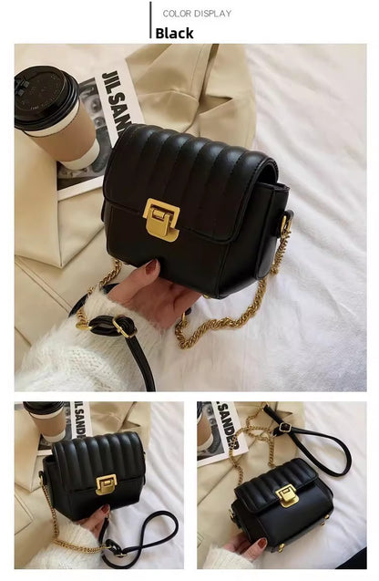 Square PU Leather Crossbody Bag For Women, Stylish And Practical Design