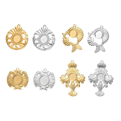 Original Design Pendant In 304 Stainless Steel With Golden Finish Jewelry Accessories