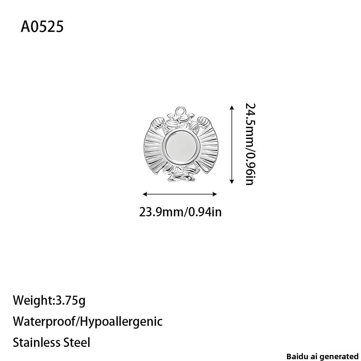 Original Design Pendant In 304 Stainless Steel With Golden Finish Jewelry Accessories