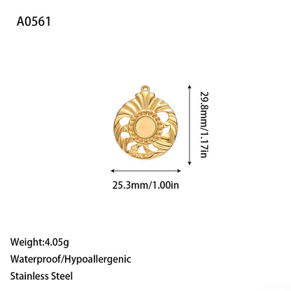 Original Design Pendant In 304 Stainless Steel With Golden Finish Jewelry Accessories