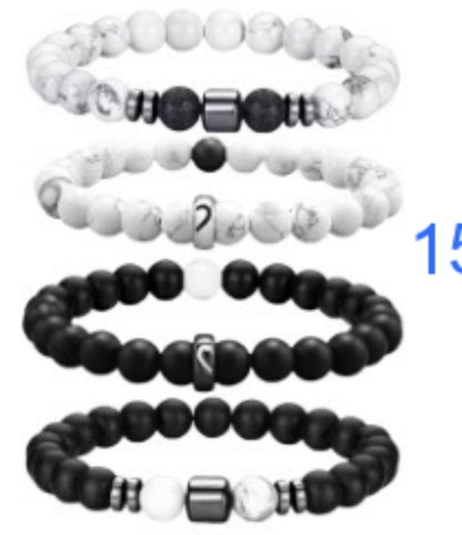 Map Pattern Natural Stone Bracelet For Women Featuring Elegant Design And Durable Craftsmanship