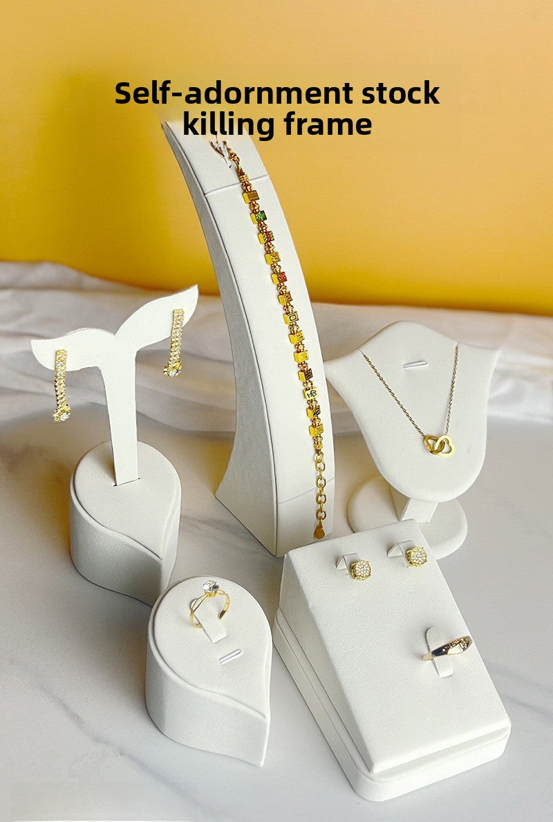 1 Piece White Metal Jewelry Rack For Displaying Accessories