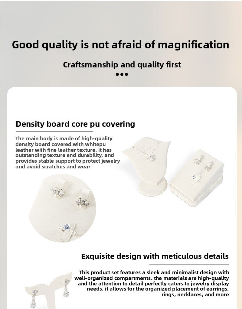 1 Piece White Metal Jewelry Rack For Displaying Accessories