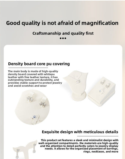 1 Piece White Metal Jewelry Rack For Displaying Accessories