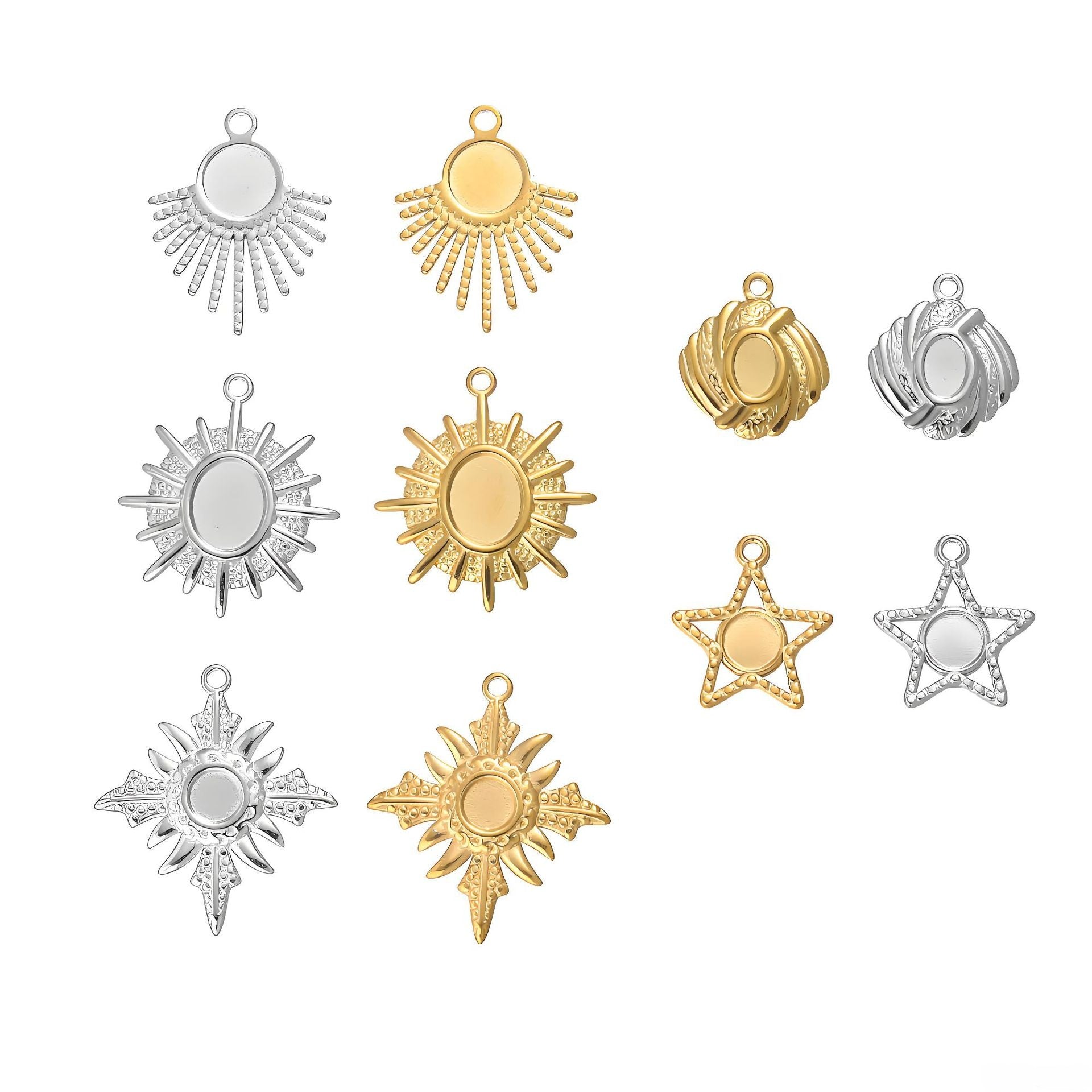 Golden Jewelry Accessory Made Of Durable 304 Stainless Steel, Stylish And Long-Lasting