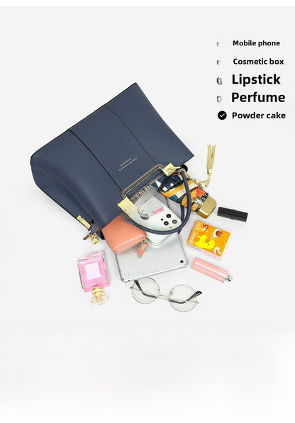 Square Genuine Leather Shoulder Bag For Women, Stylish And Durable Handbag
