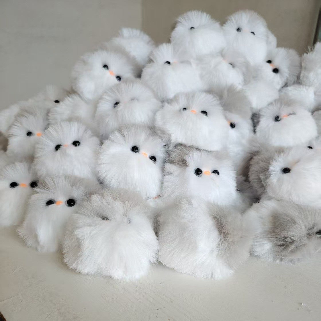 White Animal Plush Doll Made With Soft PP Cotton, Perfect For Kids And Collectors