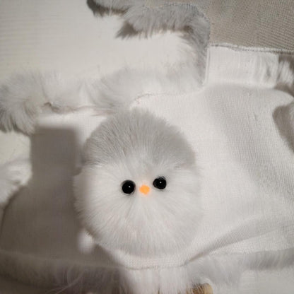 White Animal Plush Doll Made With Soft PP Cotton, Perfect For Kids And Collectors