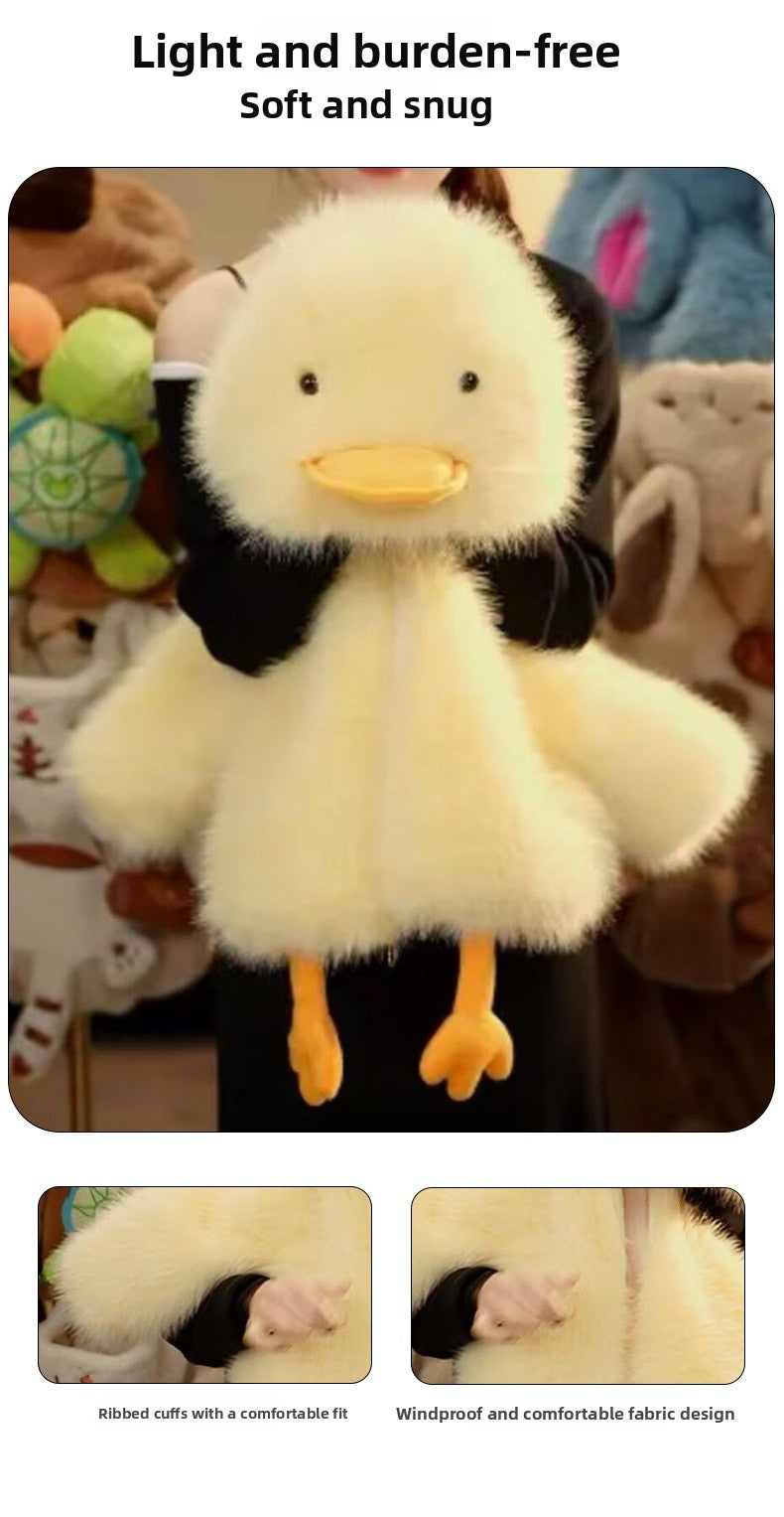 Polyester Kids Faux Fur Coat In Yellow With Cowl Neck And Long Sleeves, Perfect For Winter