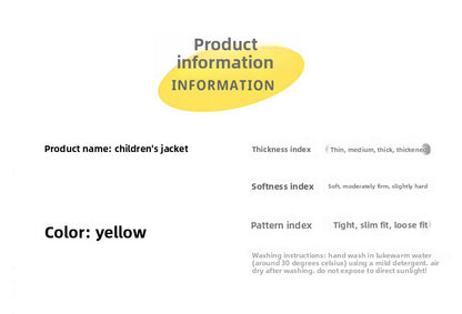 Polyester Kids Faux Fur Coat In Yellow With Cowl Neck And Long Sleeves, Perfect For Winter