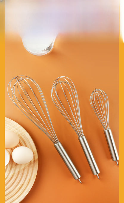 304 Stainless Steel Bakeware Manual Egg Beater For Kitchen And Cooking