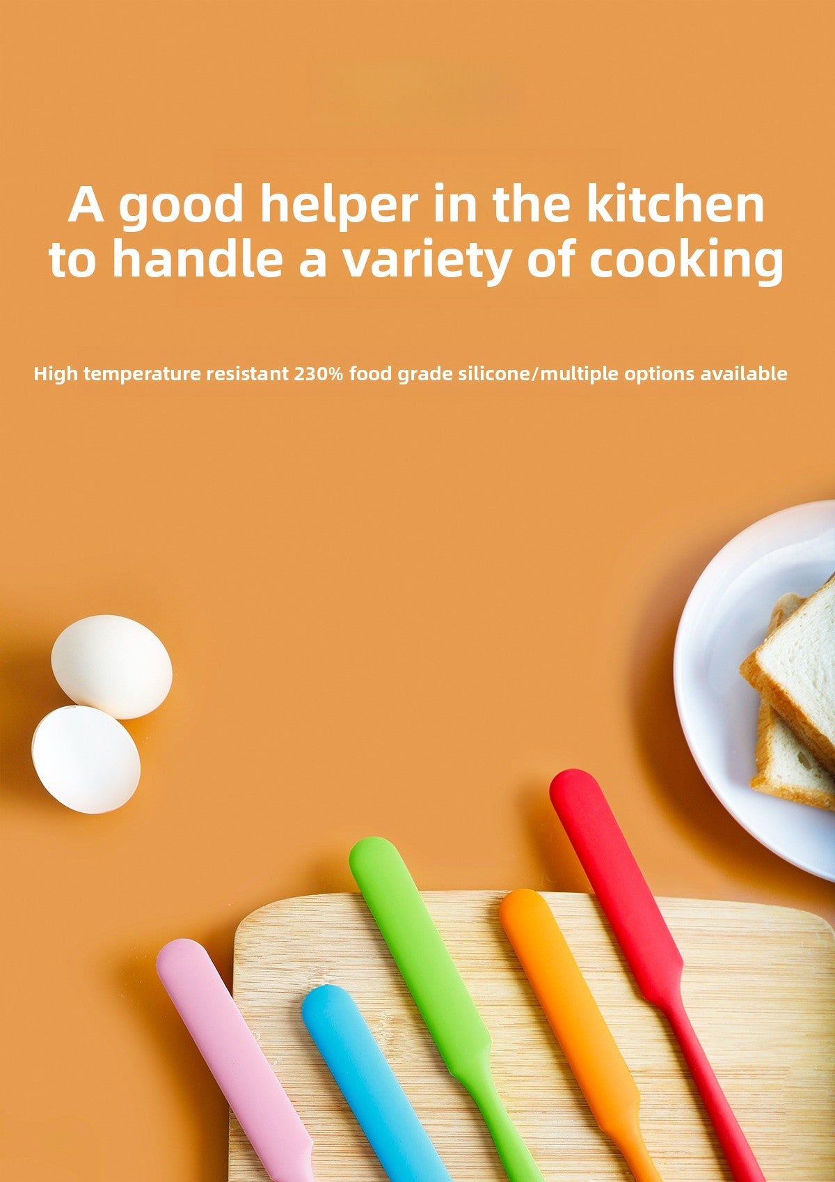 Silica Gel Baking Scraper For Kitchen Use, Durable And Flexible Cooking Utensil