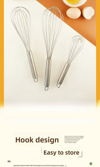 304 Stainless Steel Bakeware Manual Egg Beater For Kitchen And Cooking