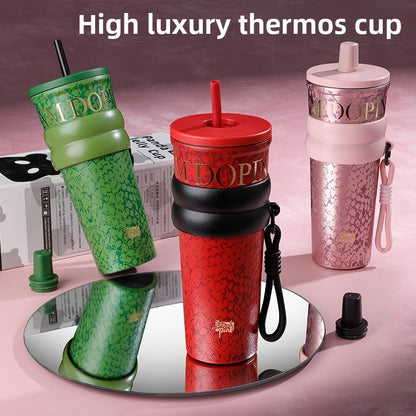 Snakeskin Thermos Cup Featuring Durable 316 Stainless Steel Material