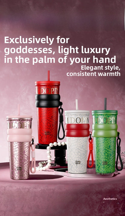 Snakeskin Thermos Cup Featuring Durable 316 Stainless Steel Material