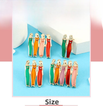 Cartoon Character Pin Brooches Featuring Unique Designs In Stylish Jewelry Accessories