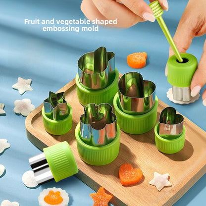 Cartoon Vegetable And Fruit Cookie Cutter Bakeware Made Of Durable 304 Stainless Steel