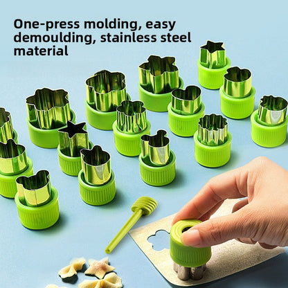 Cartoon Vegetable And Fruit Cookie Cutter Bakeware Made Of Durable 304 Stainless Steel