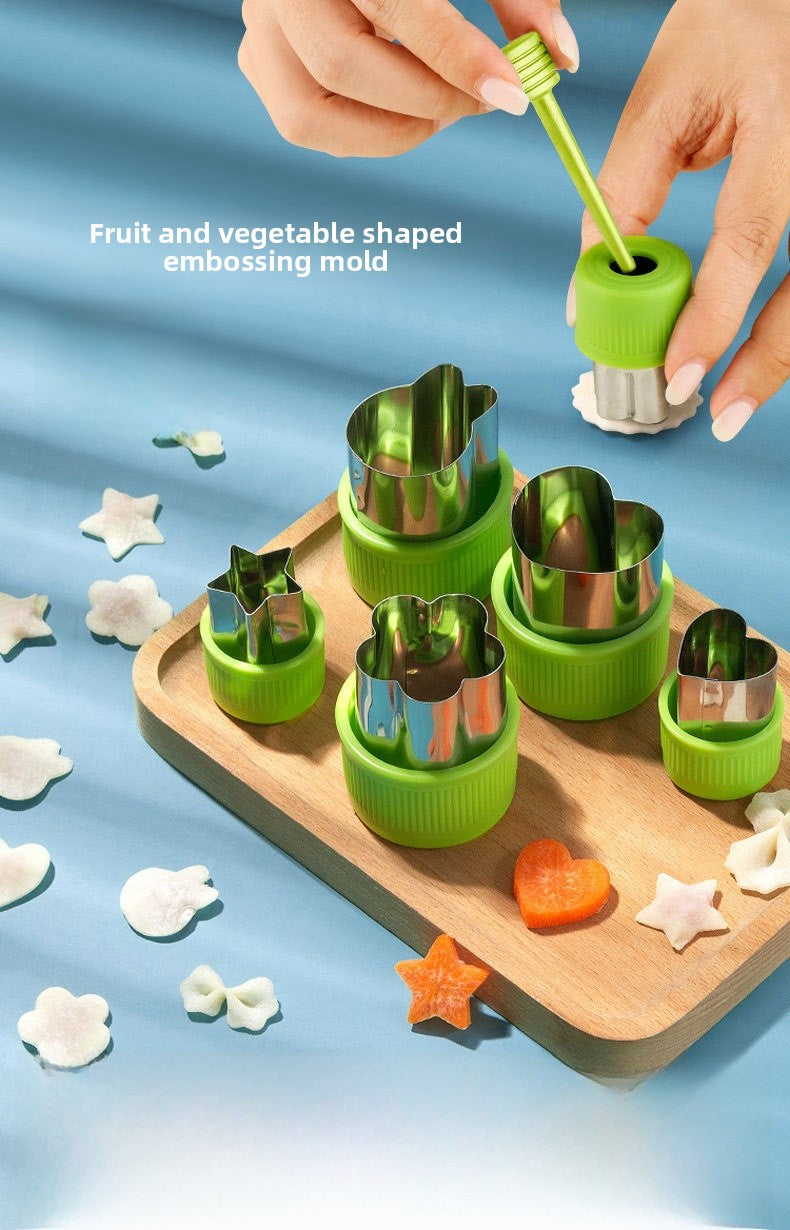 Cartoon Vegetable And Fruit Cookie Cutter Bakeware Made Of Durable 304 Stainless Steel