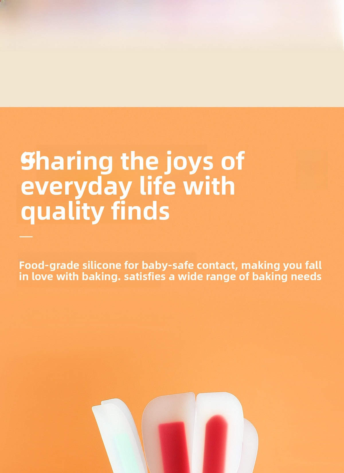 Silica Gel Baking Scraper For Kitchen And Cooking Use, Durable And Flexible Silicone Tool