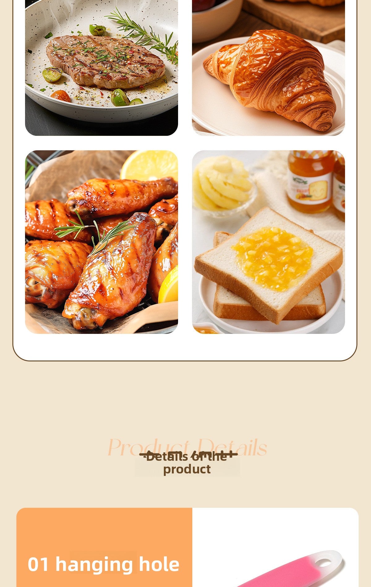Silica Gel Baking Scraper For Kitchen And Cooking Use, Durable And Flexible Silicone Tool